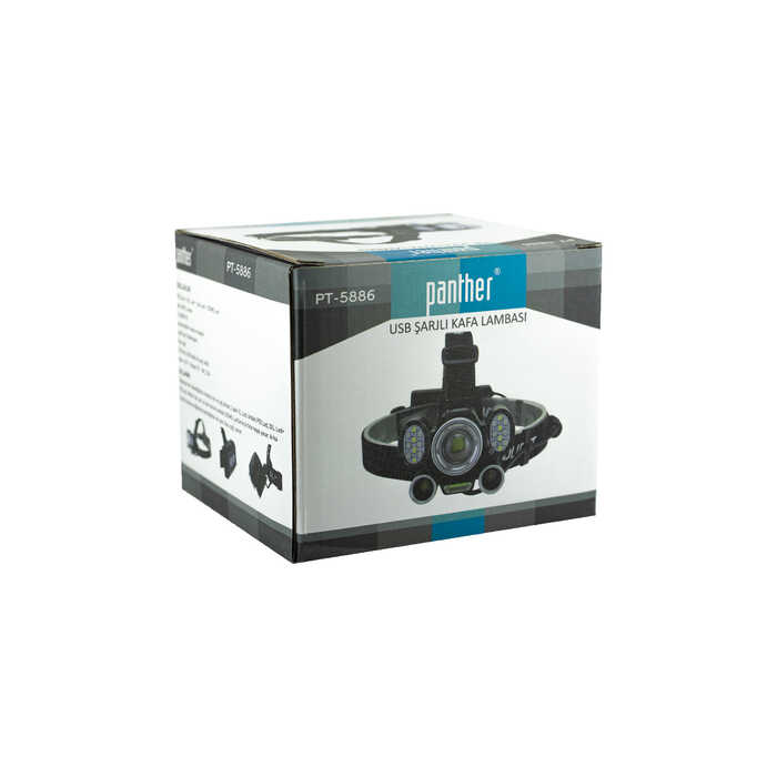 PANTHER PT-5886 USB ŞARJLI KAFA LAMBASI