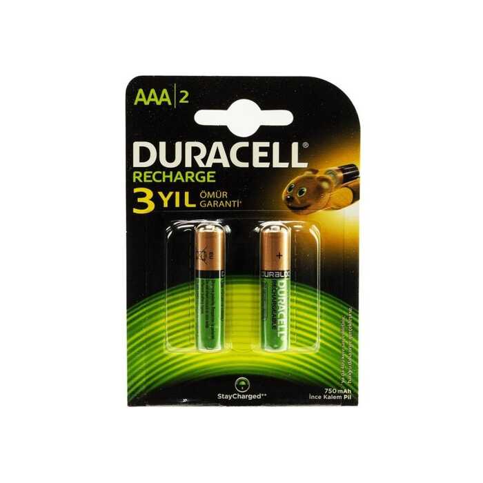 Duracell 750 Mah Şarjlı İnce Pil 2’li