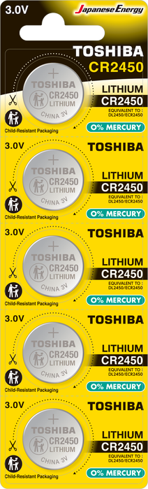 TOSHIBA CR 2450 LITHIUM 5Lİ PİL