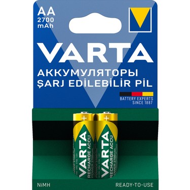 VARTA 2700 AA ŞARJLI KALEM PİL 2.Lİ BLST.