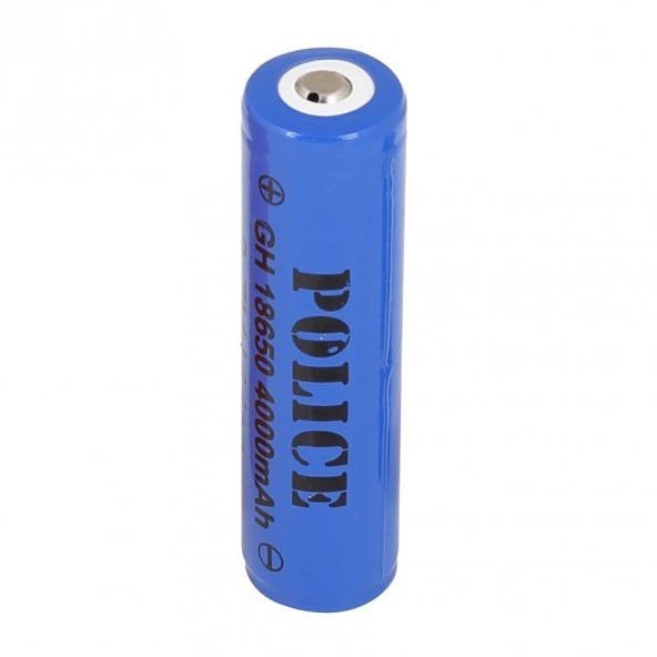 Police 18650 3.7V 4000 mAh Li-ion Akım Korumalı Şarjlı Pil