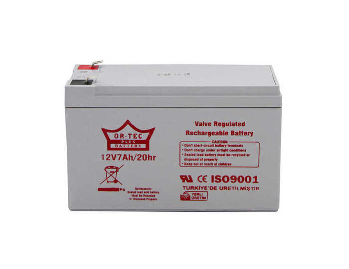 ORTEC 12V 7 AH GRAY AKÜ
