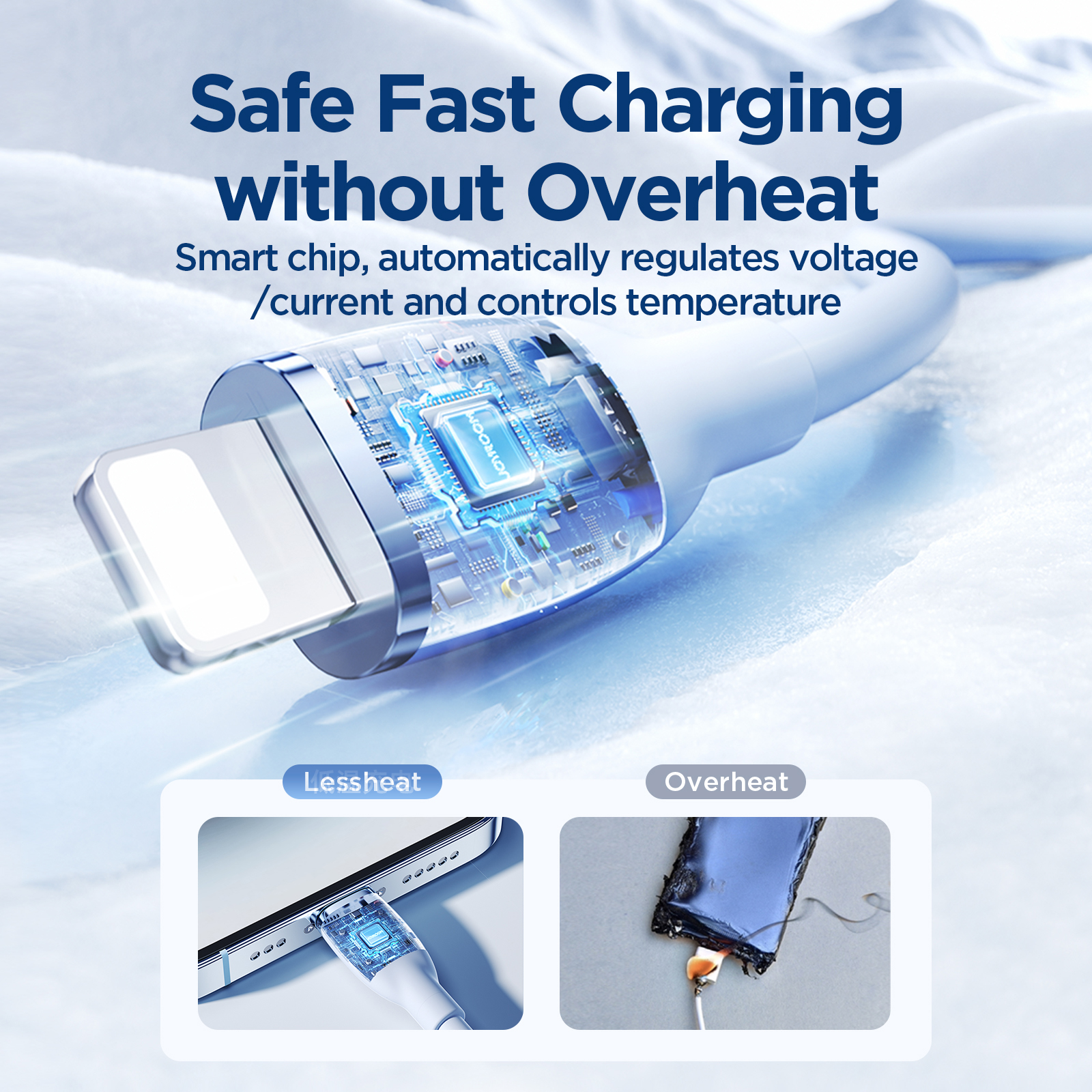 JOYROOM SA29-CL3 30W TYPE C-LIGHTNING 1.2M-BLUE