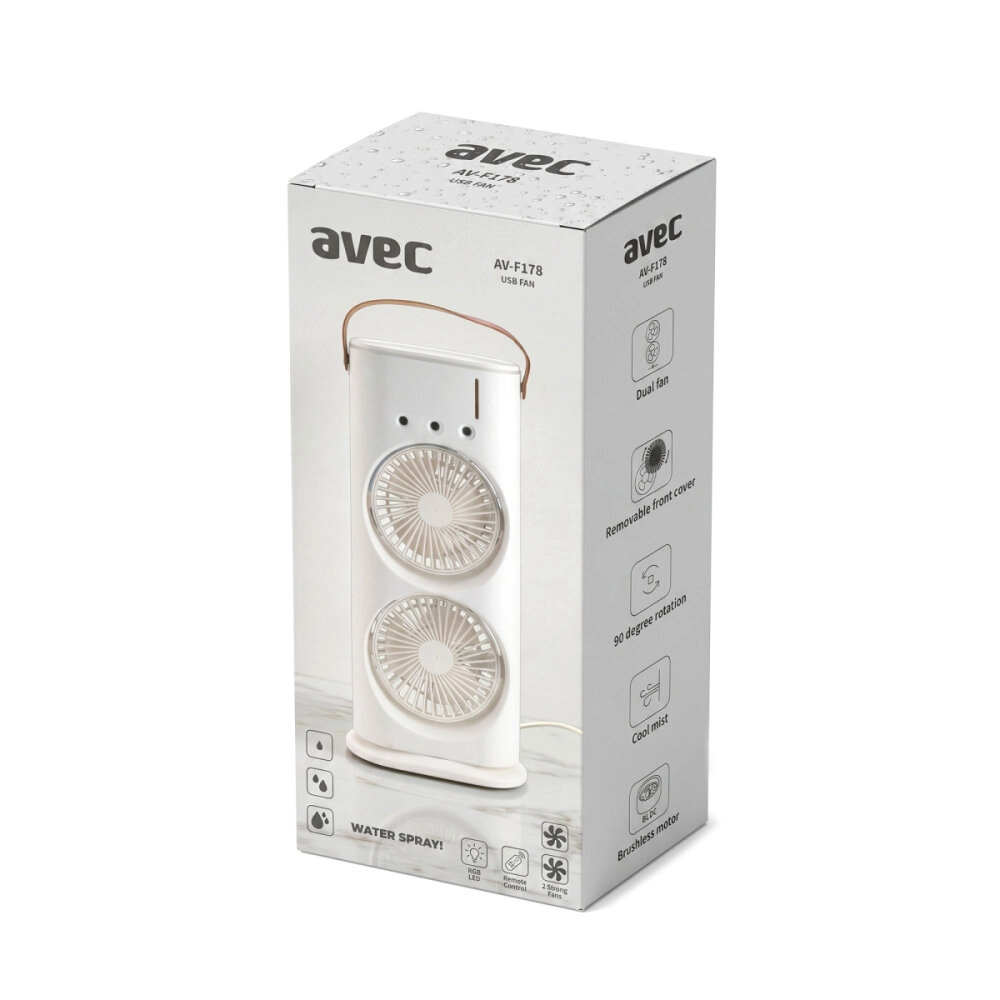 AVEC AV-F178 SU SPREYLİ USB FAN