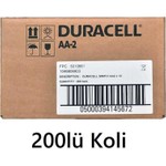 Duracell 200 Adet Duracell AA Alkalin Kalem Pil
