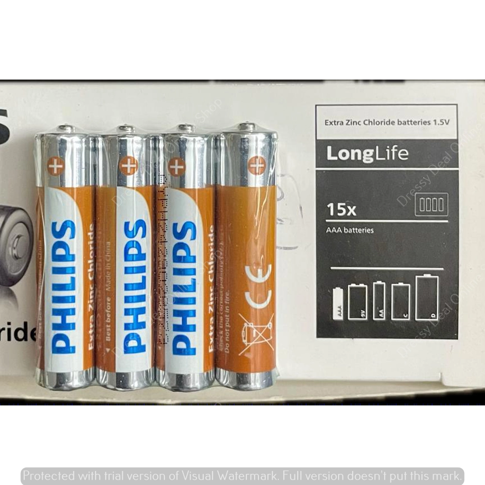 PHILIPS R6 ÇİNKO KALEM PİL 60 ADET