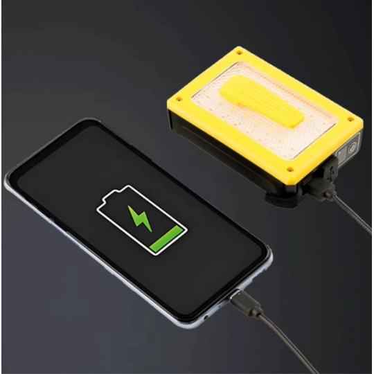 F.B.I Pro F-3003 Alüminyum PM10-TG LED Type-C Powerbank ve Solar Şarjlı Kamp Kafa Feneri