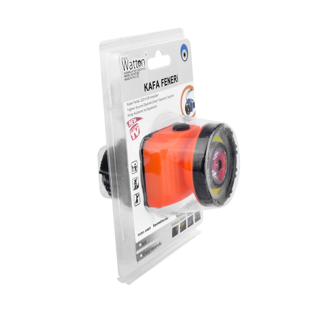 GÜÇLÜ PİLLİ KAFA LAMBASI WATTON WT-607