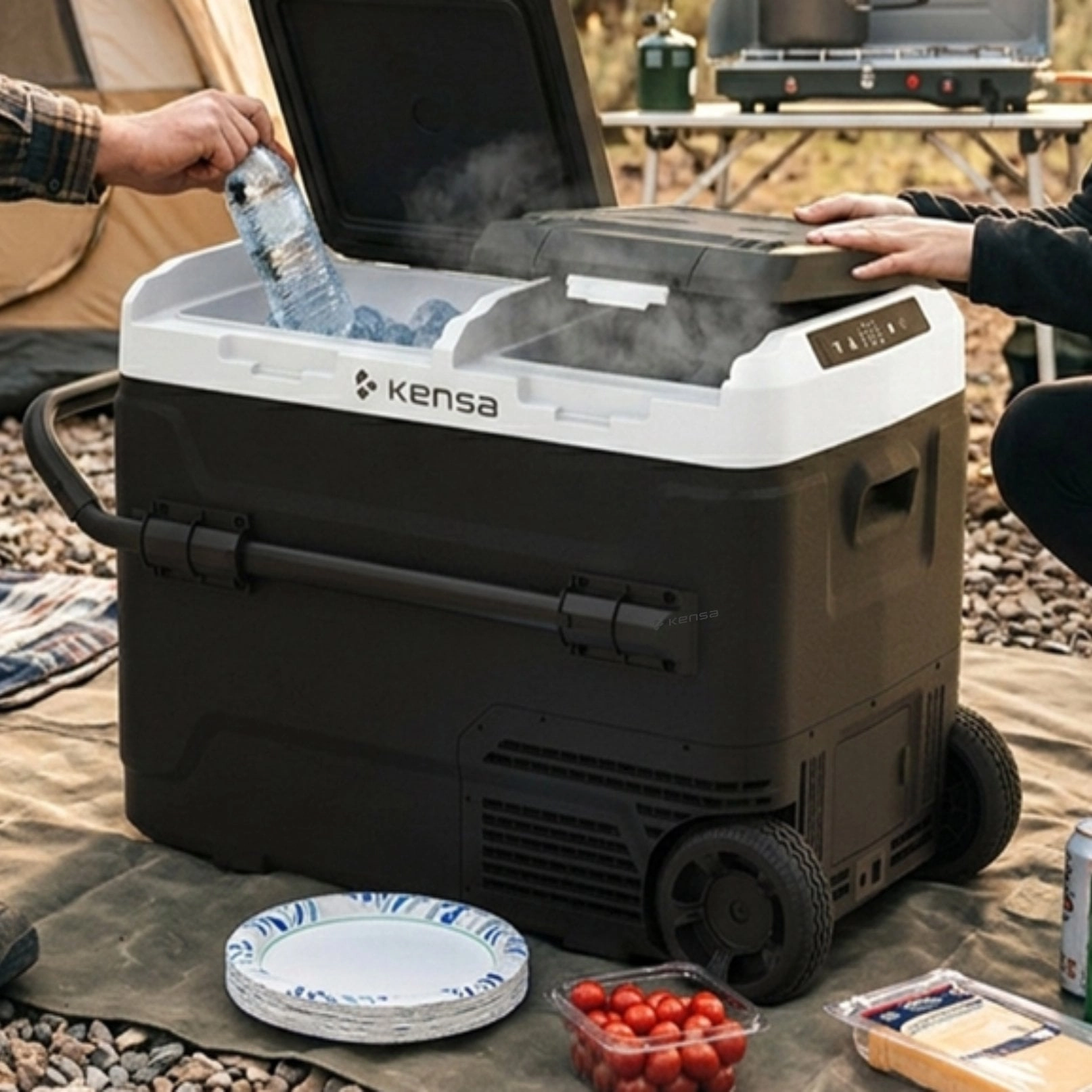Kensa KOT-03  60 Litre Çift Bölmeli Taşınabilir Araç Buzdolabı
