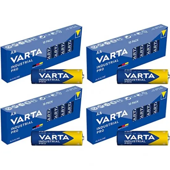VARTA 4003-E VARTA Endüstriyel Pro Alkalin İnce Kalem Pil AAA | Kutu (40 Adet)