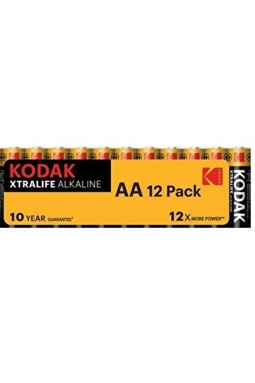 Kodak 12 Adet Shrink Xtralife Alkalin Kalem Pil-aa