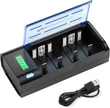 BESTON Evrensel Pil Şarj Cihazı, CD, AA, AAA, 9V, NI-MH, NI-CD Şarj Edilebilir Piller için Deşarj Fonksiyonlu ve LCD Ekranlı, Hızlı AA AAA Pil Şarj Cihazı