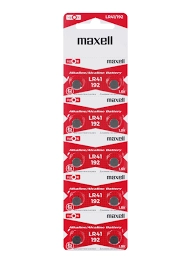 Maxell LR41 1.5V Alkalin Buton Pil 10 lu Paket