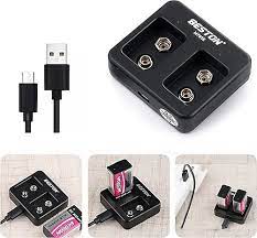 Beston 2li 9v Pil Şarj Cihazı USB Kablolu