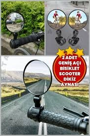 2 ADET Geniş Açılı Bisiklet Scooter Aynası Dikiz Ayna