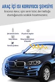 Katlanabilir Oto Güneşlik Şemsiye Araç İçi Koruma Perdesi – Numaratör Hediyeli