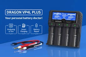 XTAR Dragon VP4 Plus 4 Bölmeli Dijital Pil Şarj Cihazı