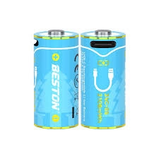 Beston Lityum USB-C 16340 şarj edilebilir pil – RCR123A 3100mWh 3.7V, 34C-85