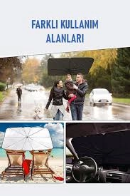 Katlanabilir Oto Güneşlik Şemsiye Araç İçi Koruma Perdesi – Numaratör Hediyeli