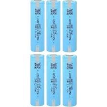 6 ADET Aspilsan A28 Başlıksız Puntalı 3.7V 2900MAH 25A