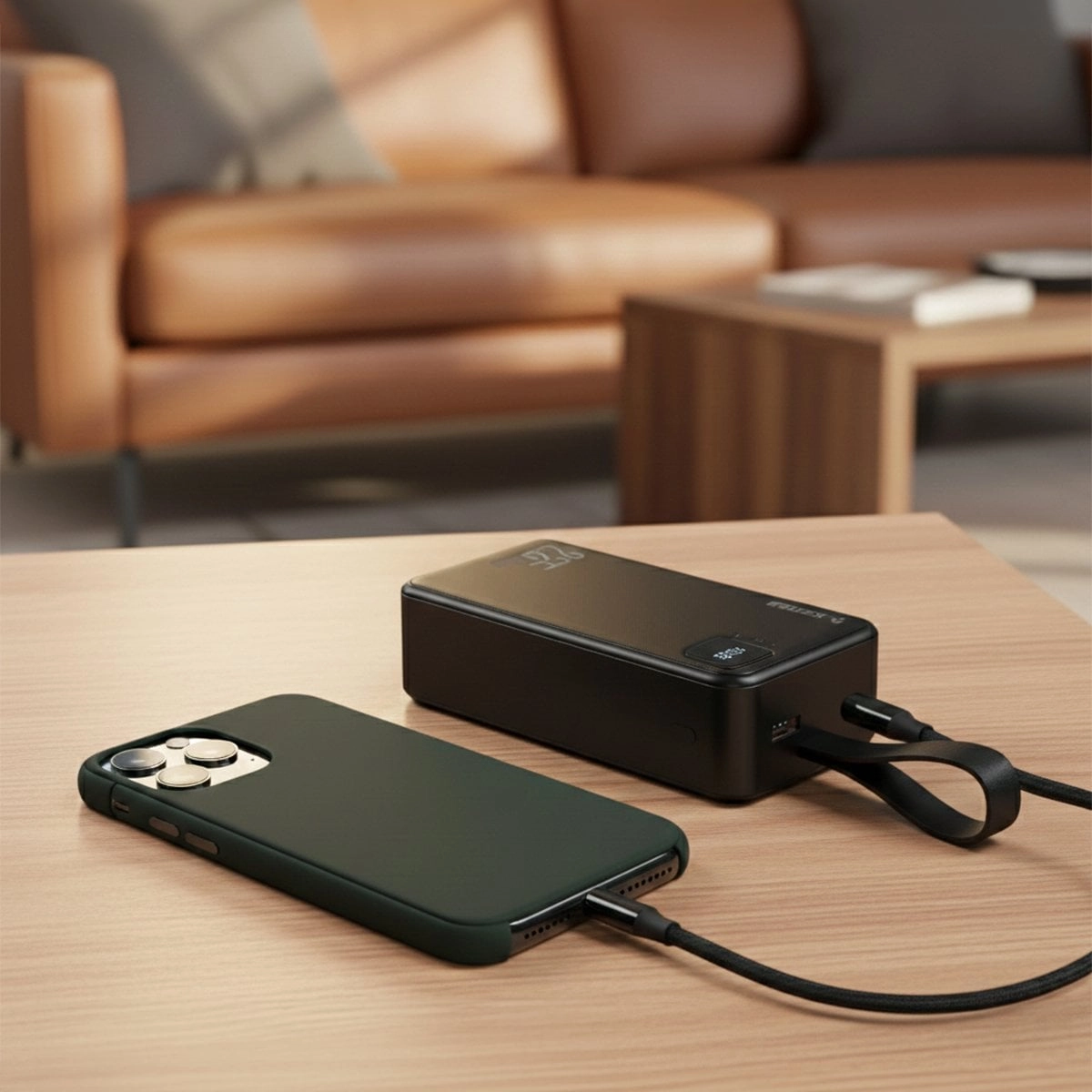 Kensa 30.000 mAh Hızlı Şarj Powerbank Siyah