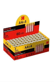  Kodak 60 Adet Çinko Karbon Shrink Kalem Pil