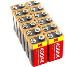 Kodak 10 Adet Çinko Karbon Shrink 9 Volt Pil