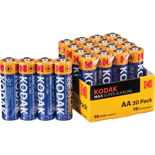 KODAK MAX SÜPER ALKALINE AA KALEM PİL 20,Lİ PAKET