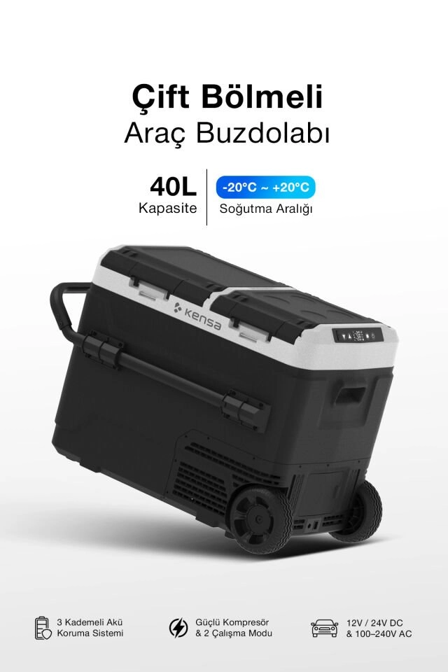 Kensa KOT-02  40 L Çift Bölmeli Soğutucu