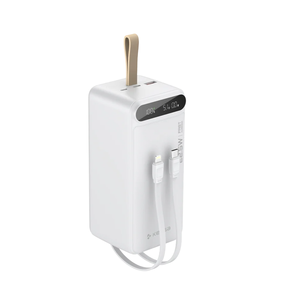 Kensa 50.000 mAh Hızlı Şarj Powerbank Beyaz