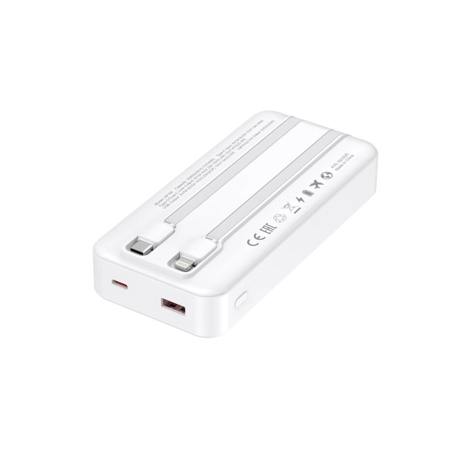 Kensa 20.000 mAh Hızlı Şarj Powerbank Beyaz