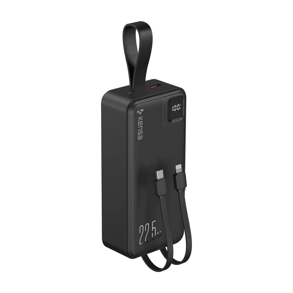 Kensa 30.000 mAh Hızlı Şarj Powerbank Siyah