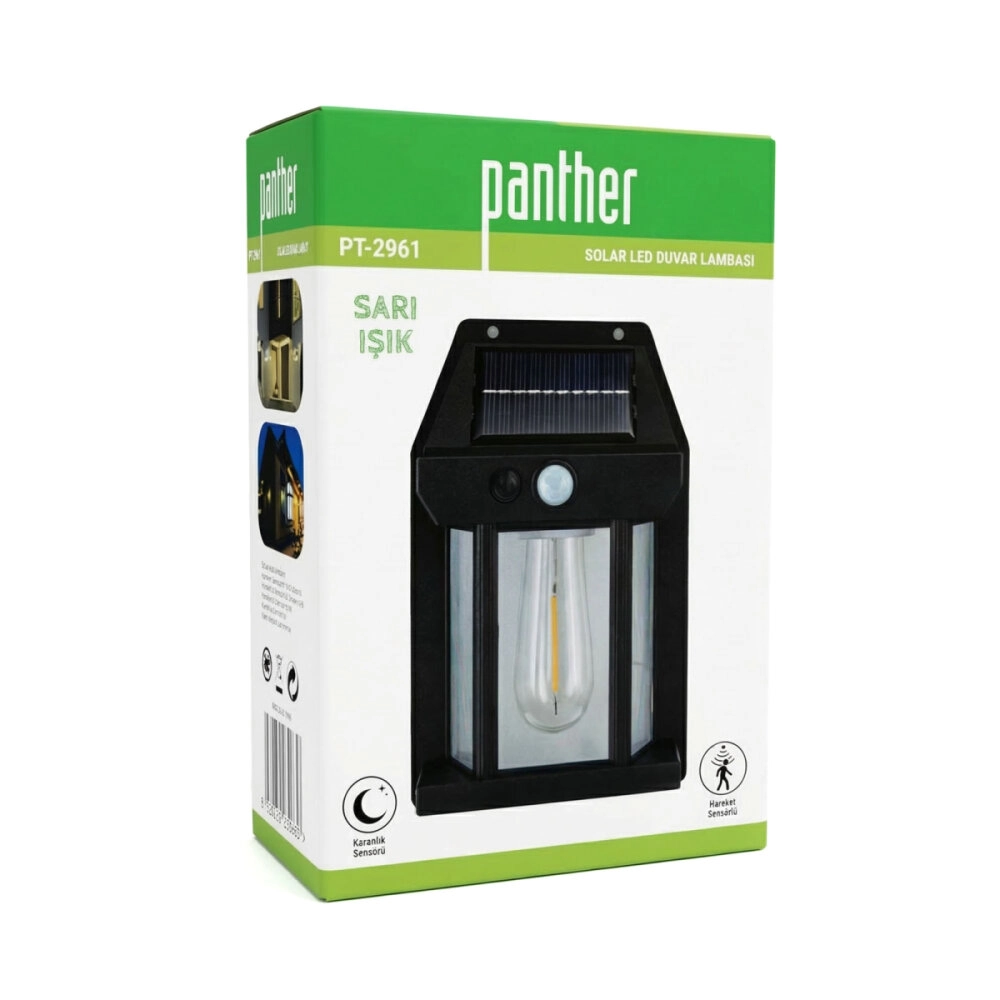 PANTHER PT-2961 SOLAR LED DUVAR LAMBASI