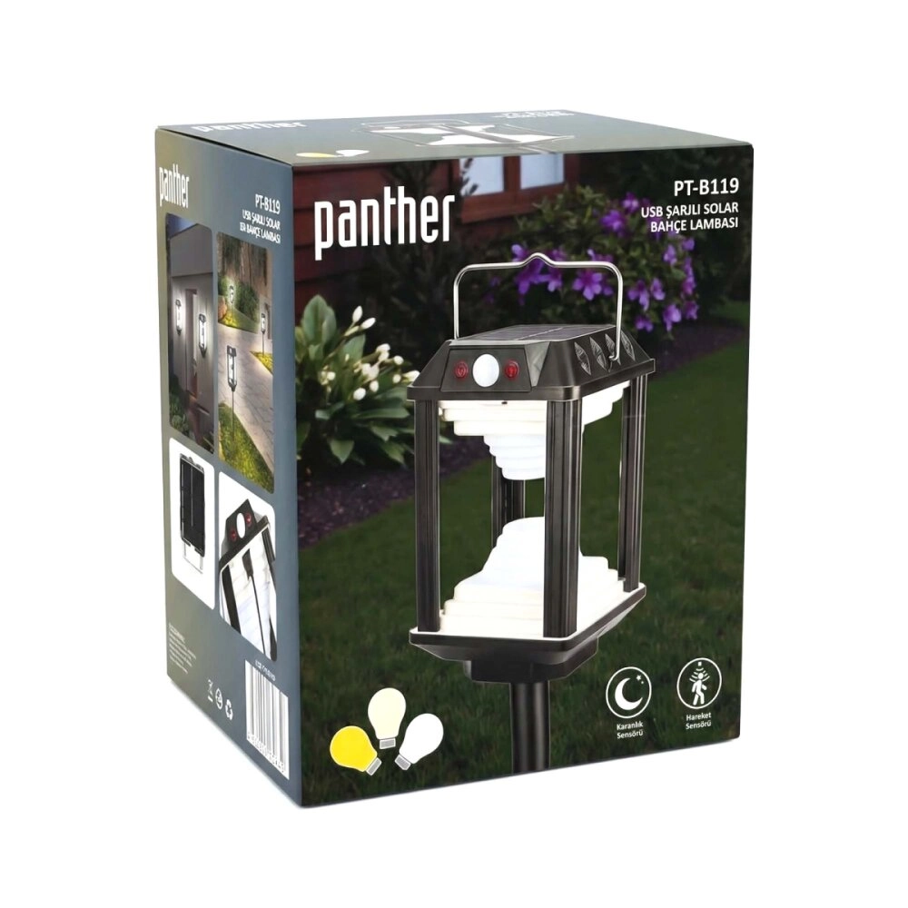 PANTHER PT-B119 SOLAR LED BAHÇE LAMBASI