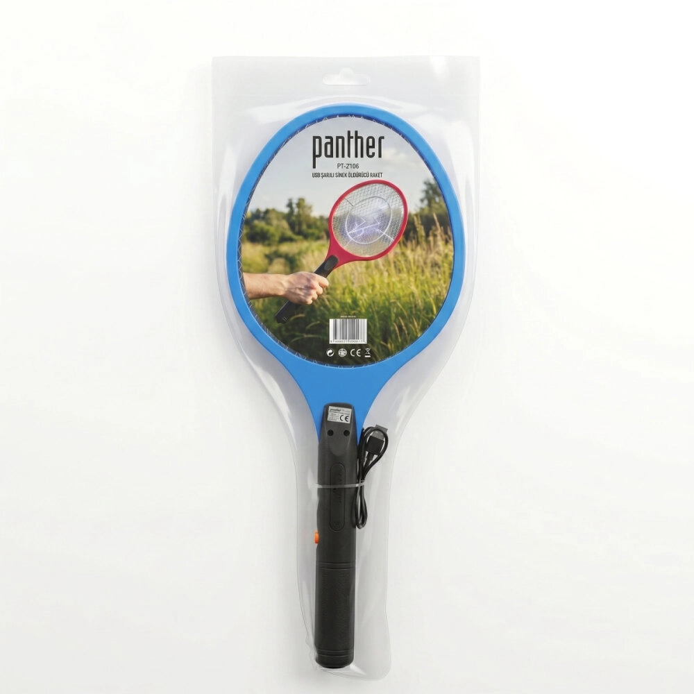 PANTHER PT-Z106 USB ŞARJLI SİNEK ÖLDÜRÜCÜ RAKET