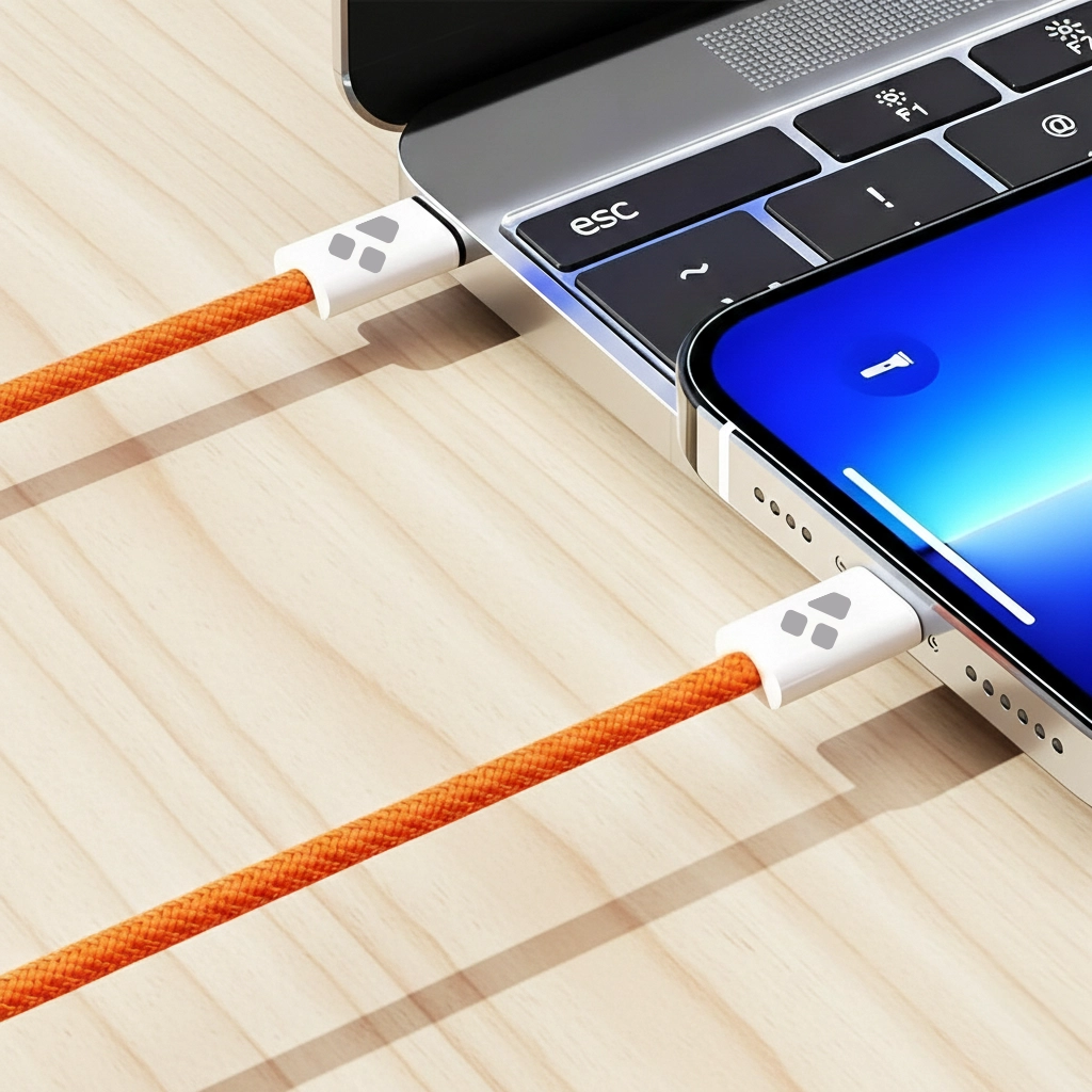 Kensa PC-45 100W USB-C to USB-C Hızlı Şarj ve Veri Kablosu