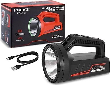 Polıce PS-383 Şarj Göstergeli, Kırmızı Işık ve Kırmızı Ikaz Işıklı, Şarjlı Spot
