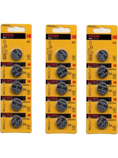 KODAK CR2032 3V PİL 15.Lİ (3 KART 5.Lİ)