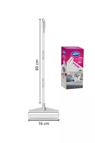 Myclean Tüy Toplama Rulosu Teleskopik Uzun Saplı 60 Yaprak Xxl 16CM 