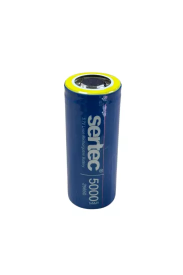 Sertec ICR26650 Li-Ion 3.7V 5000mAh 3C Şarjlı Pil