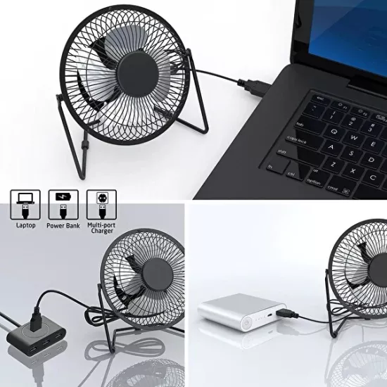 Hadron HDX7252 Metal USB Masaüstü Vantilatör