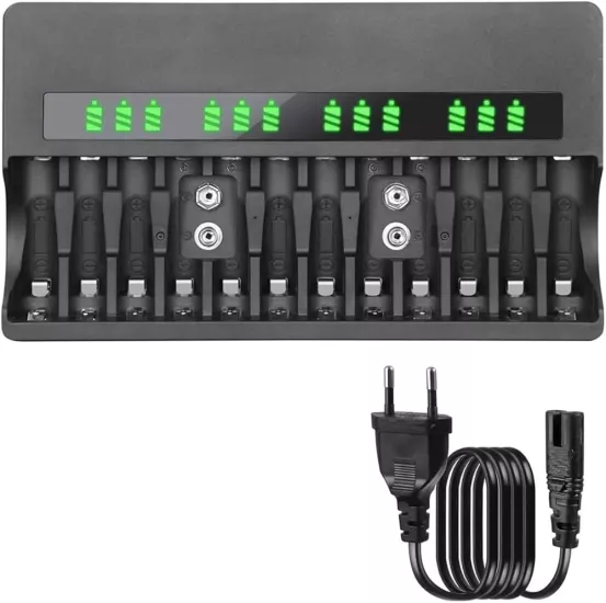Beston BST-C9028WL Pil Şarj Aleti Universal Dijital Ekranlı 9V-AA-AAA Ni-Mh Ni-Cd Li-İon :