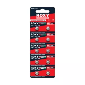 Roxy AG3 Alkaline 1,5 V Pil 10.lu 1 Kart