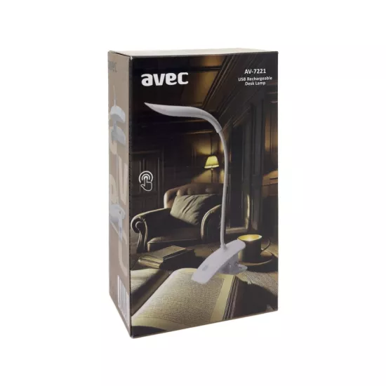 10 ADET AVEC AV-7221 USB ŞARJLI MASA LAMBASI