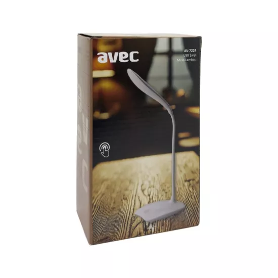 10 ADET AVEC AV-7224 USB ŞARJLI MASA LAMBASI