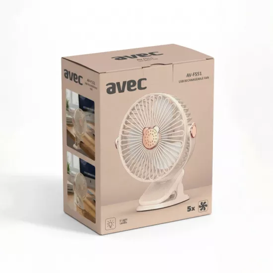 AVEC AV-F551 USB ŞARJLI FAN