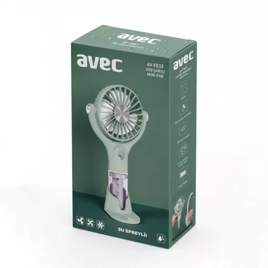 AVEC AV-F833 SU SPREYLİ USB MİNİ FAN