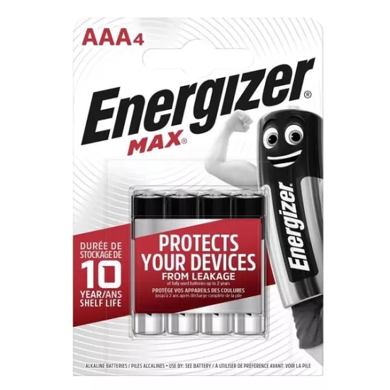 12 KART 4.LÜ Energizer Alkalin Max AAA Kalem Pil 4’lü Paket