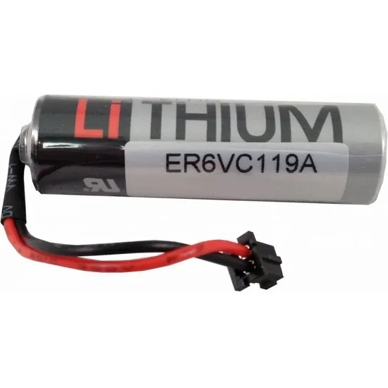 Toshiba Er6V 3.6V Plc Cnc Lityum Pil Siyah Soket