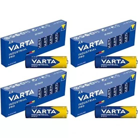 VARTA 4003-E VARTA Endüstriyel Pro Alkalin İnce Kalem Pil AAA | Kutu (40 Adet)